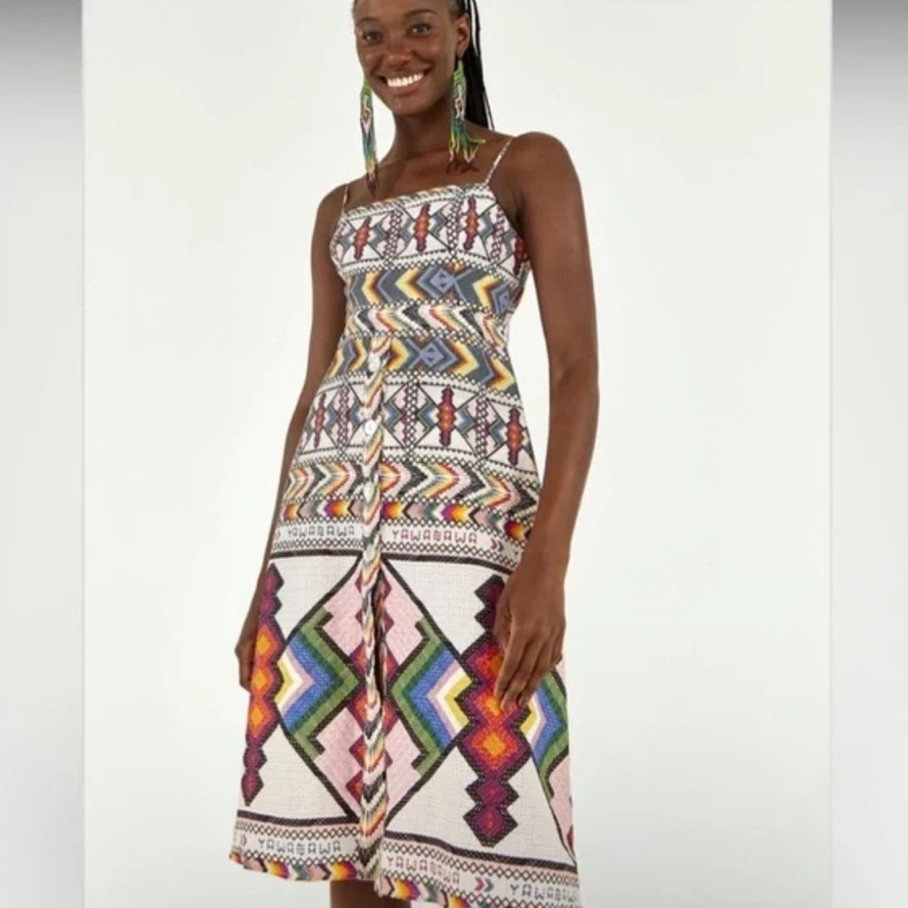 FARM Rio Amulet midi Dress - Picture 3 of 9